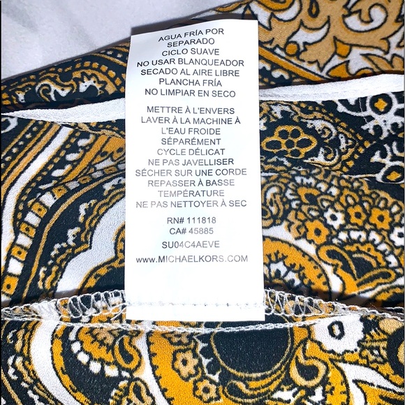 NWT Michael Kors Sheer Summer Shawl Top Size S/M - Picture 14 of 17